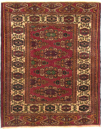 Buchara Teppich 94x106cm - Orientteppich - rot – product image