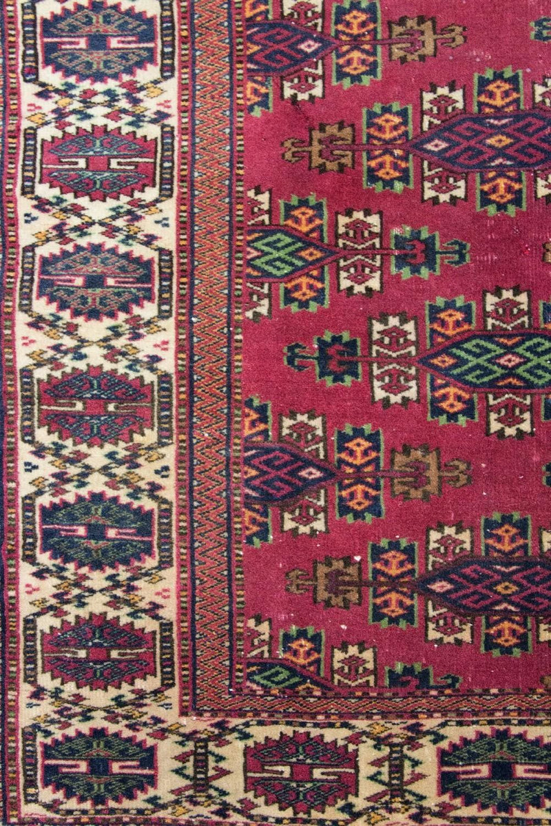 Buchara Teppich 94x106cm - Orientteppich - rot