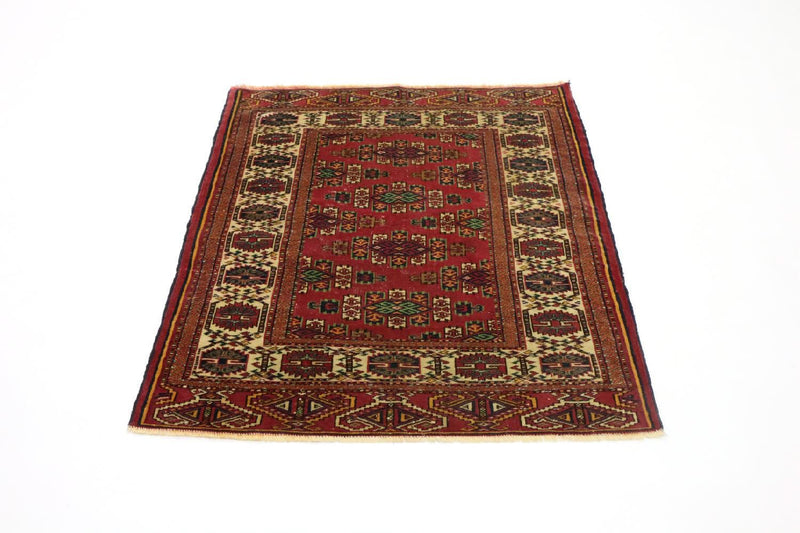 Buchara Teppich 94x106cm - Orientteppich - rot