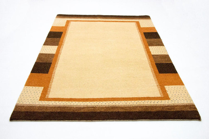 Gabbeh Teppich Indus 171x243cm - Wollteppich - beige