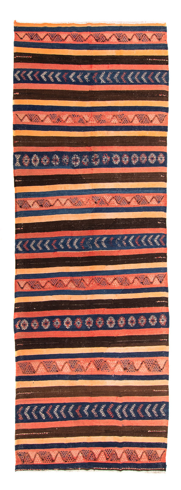 Kelim Teppich Old 130x345cm - mehrfarbig