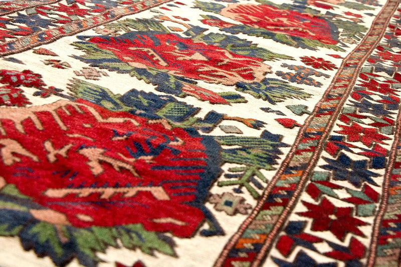 Kelim Afghan Teppich 82x370cm - beige