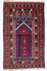 Belutsch Teppich 75x123cm - Orientteppich - mehrfarbig – product image