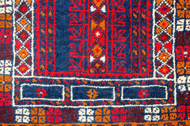 Belutsch Teppich 75x123cm - Orientteppich - mehrfarbig