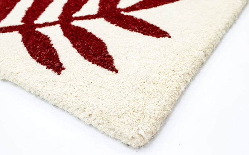 Wollteppich 90x148cm - beige
