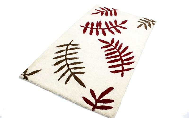 Wollteppich 90x148cm - beige