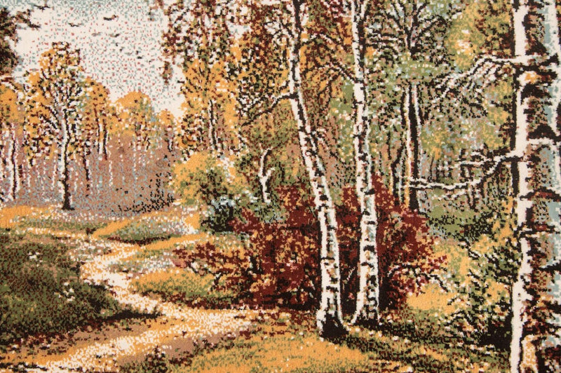 Bild-Teppich 82x110cm - Orientteppich - mehrfarbig