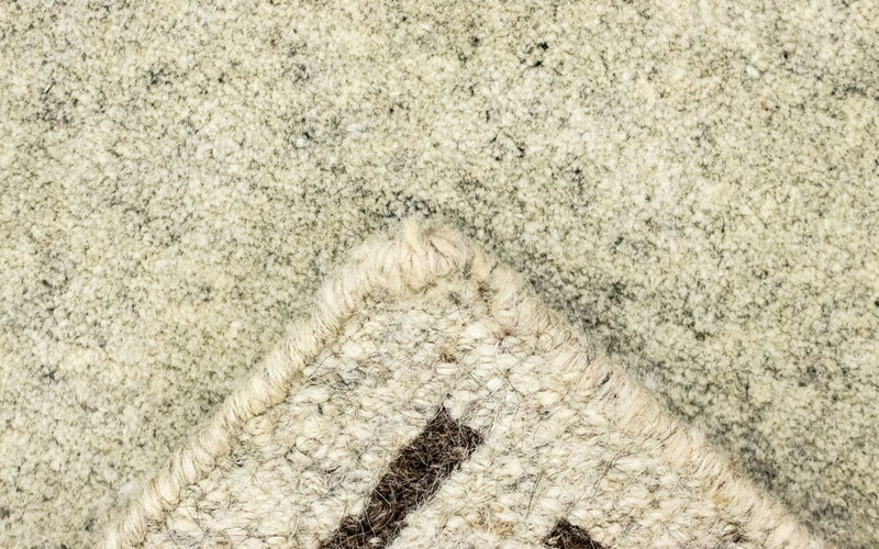 Nepal Teppich 124x183cm - Wollteppich - beige