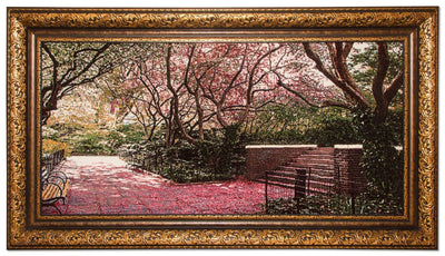 Bild-Teppich 64x113cm - Orientteppich - mehrfarbig