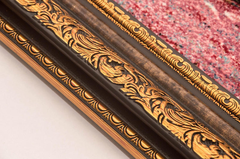 Bild-Teppich 64x113cm - Orientteppich - mehrfarbig