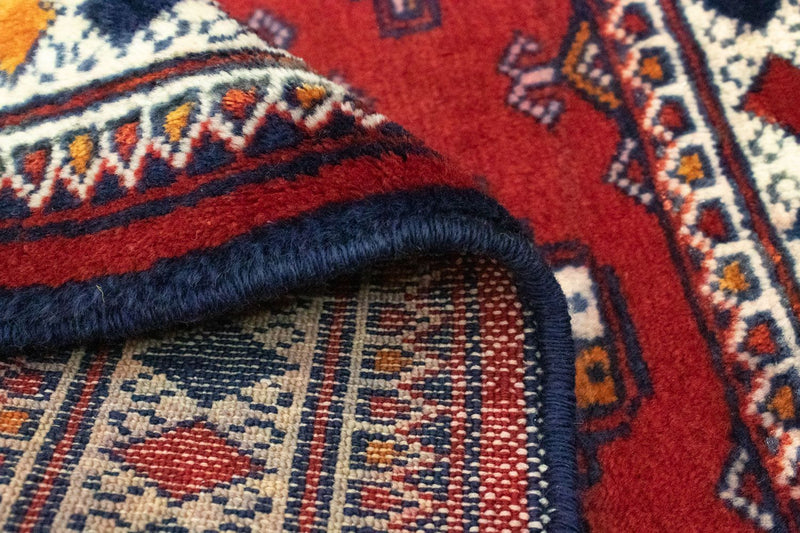 Turkaman Teppich 70x91cm - Orientteppich - rot