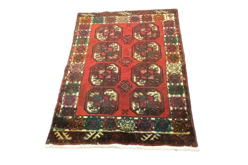 Turkaman Teppich 67x100cm - Orientteppich - rot