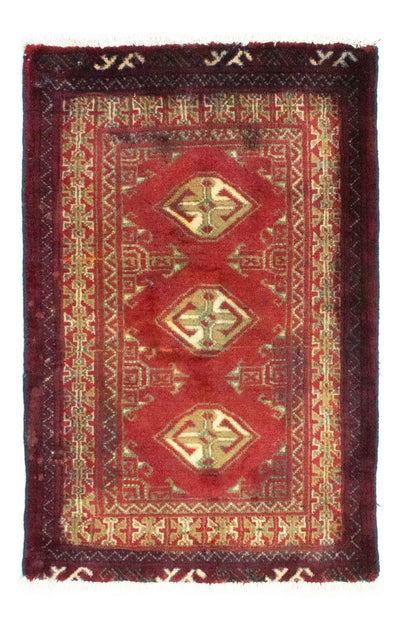 Turkaman Teppich 60x85cm - Orientteppich - rot