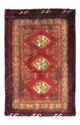 Turkaman Teppich 60x85cm - Orientteppich - rot