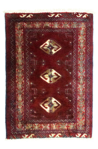 Turkaman Teppich 62x86cm - Orientteppich - rot – product image