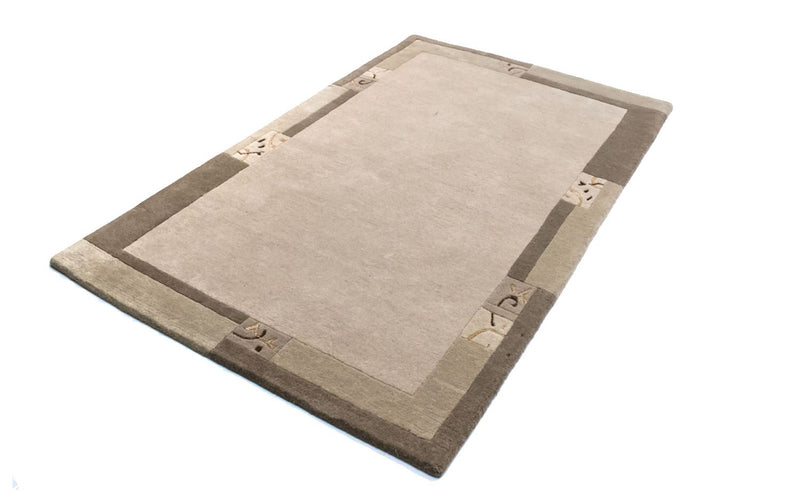 Nepal Teppich 121x191cm - Wollteppich - beige