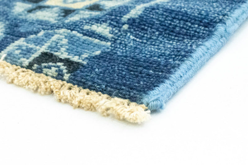 Designer Teppich 63x95cm - blau