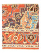 Designer Teppich 78x94cm - orange