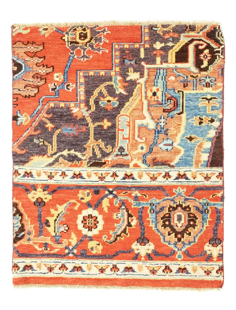 Designer Teppich 78x94cm - orange