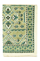 Wollteppich 64x87cm - grün