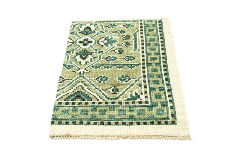 Wollteppich 64x87cm - grün