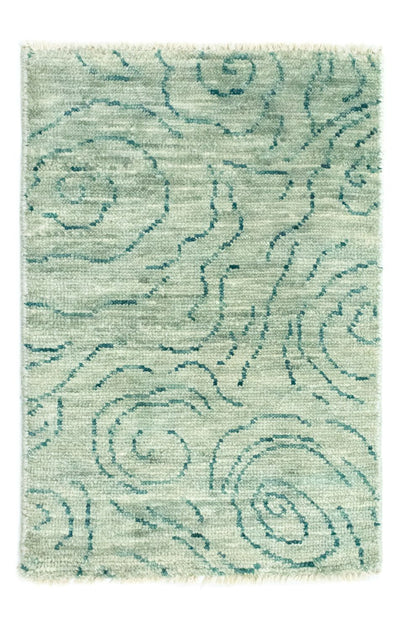 Designer Teppich 62x90cm - grün