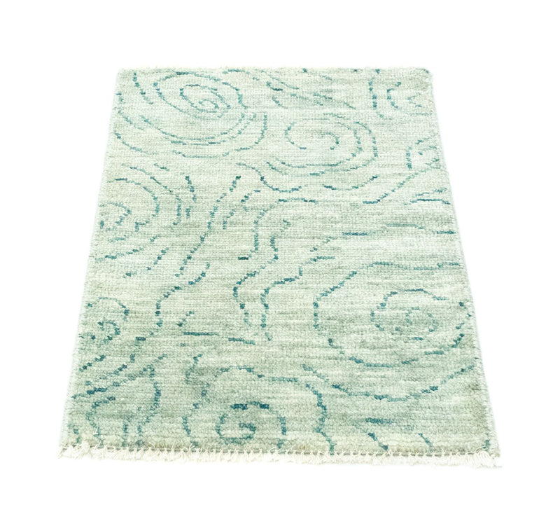 Designer Teppich 62x90cm - grün