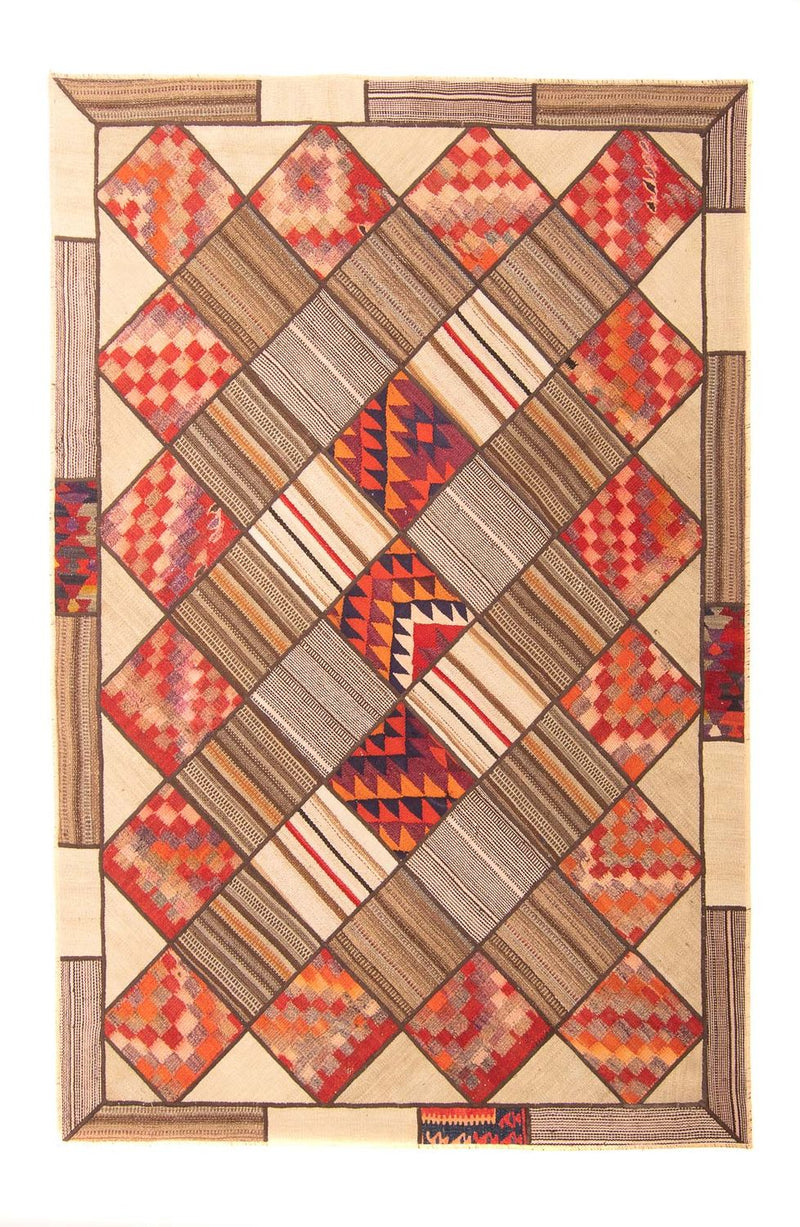 Patchwork Teppich 160x230cm - Orientteppich - mehrfarbig