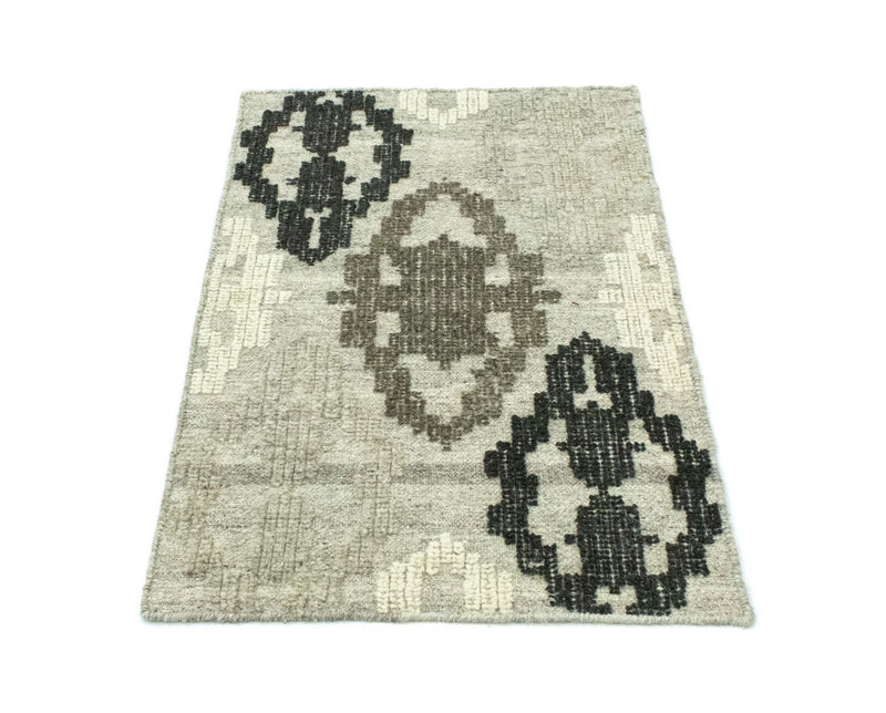 Kelim Modern Teppich 63x92cm - grün