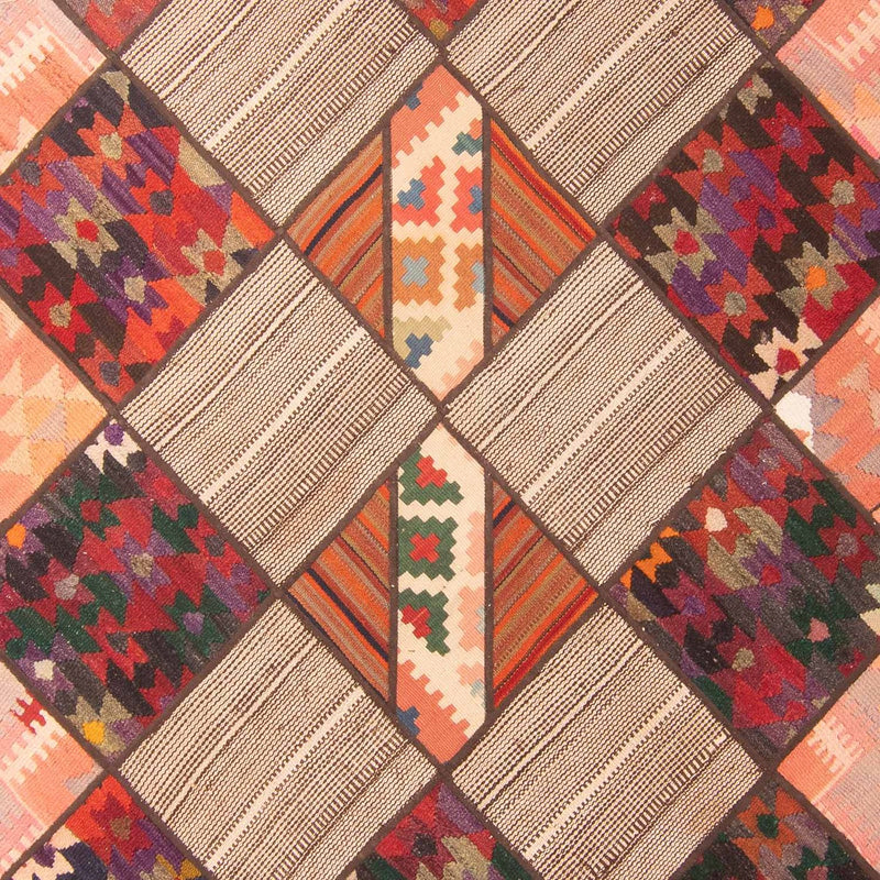Patchwork Teppich 150x200cm - Orientteppich - mehrfarbig