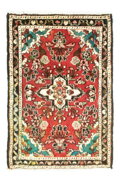 Hamadan Teppich 64x97cm - Perserteppich - rot