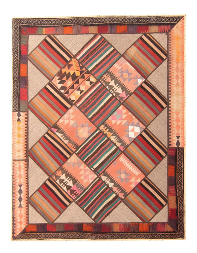 Patchwork Teppich 150x200cm - Orientteppich - mehrfarbig