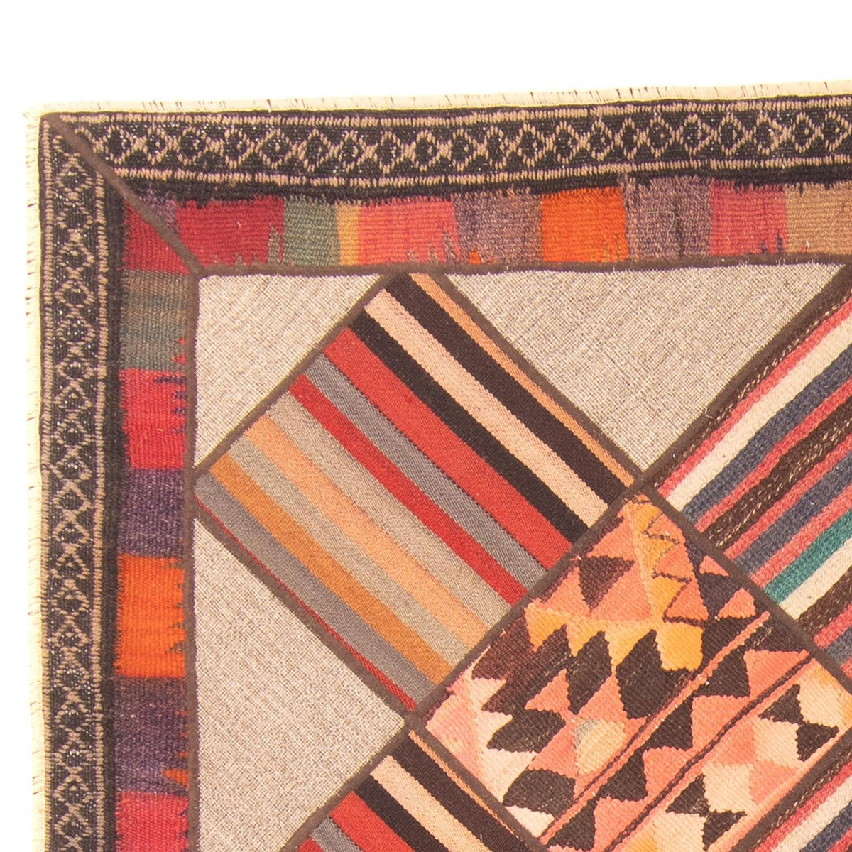 Patchwork Teppich 150x200cm - Orientteppich - mehrfarbig
