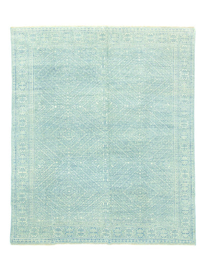 Designer Teppich 258x301cm - hellblau