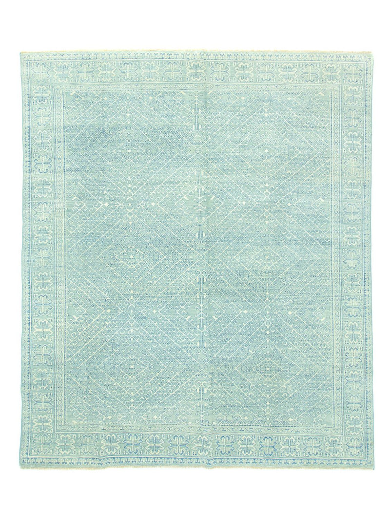 Designer Teppich 258x301cm - hellblau