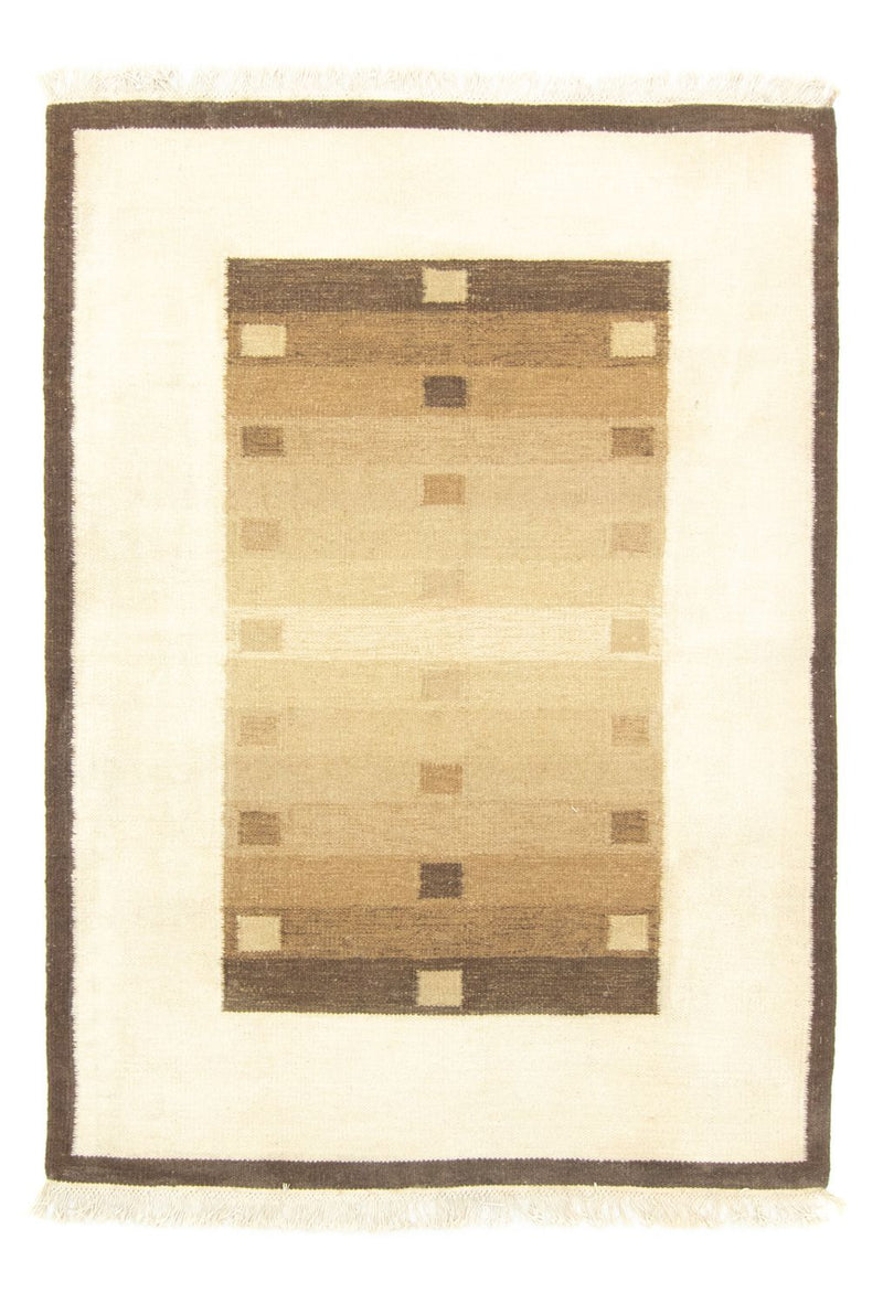 Kelim Modern Teppich 140x195cm - braun