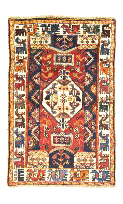 Ghashghai Teppich 91x146cm - Perserteppich - rot