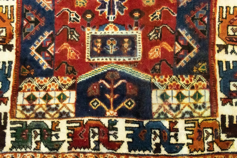 Ghashghai Teppich 91x146cm - Perserteppich - rot