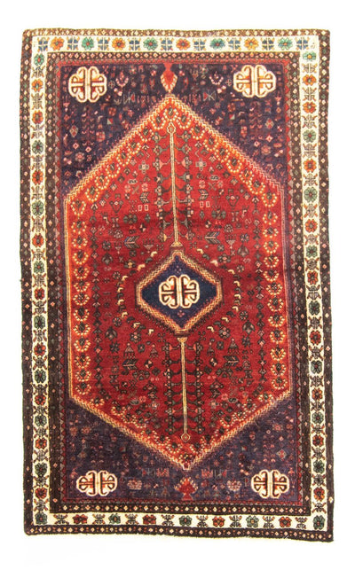 Hamadan Teppich 95x154cm - Perserteppich - rot