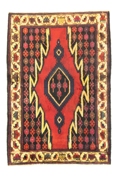 Hamadan Teppich 103x151cm - Perserteppich - rot