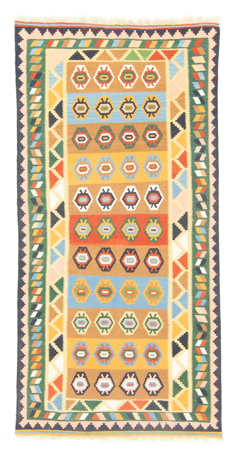Kelim Fars Teppich 128x256cm - bunt