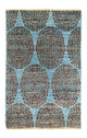 Designer Teppich 60x96cm - blau