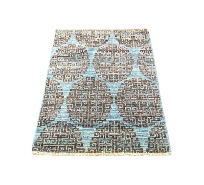 Designer Teppich 60x96cm - blau