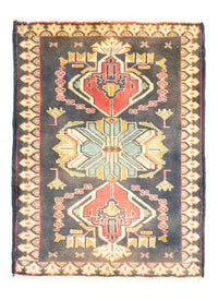Turkaman Teppich 67x87cm - Orientteppich - dunkelblau – product image