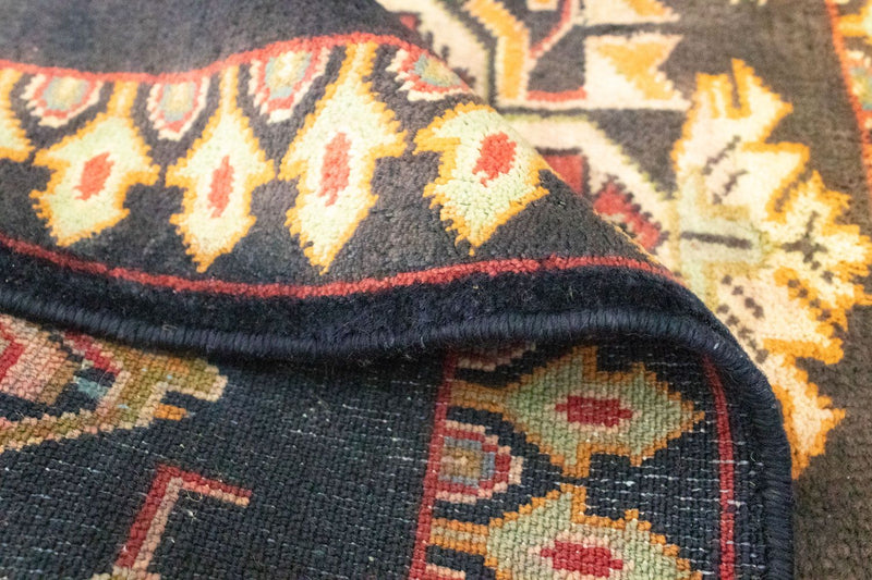 Turkaman Teppich 67x87cm - Orientteppich - dunkelblau