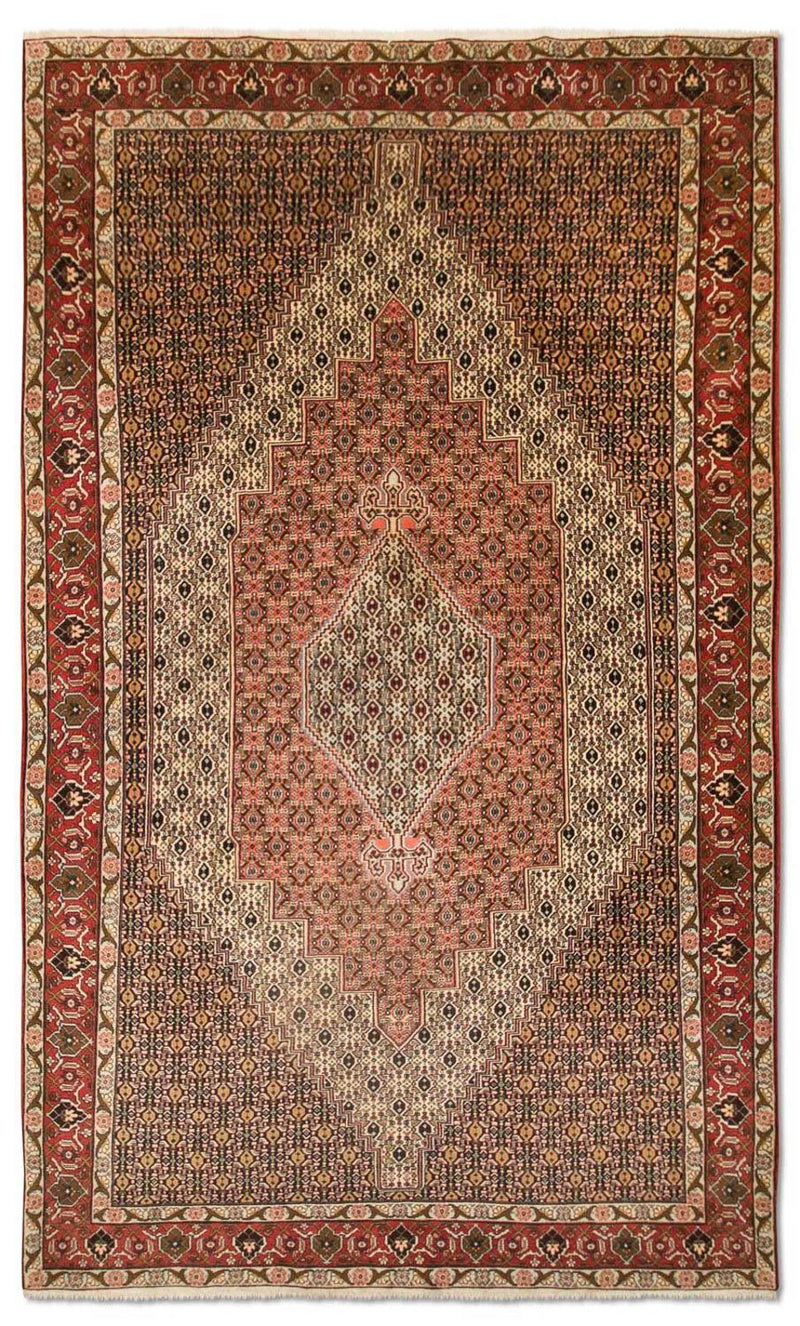Senneh Teppich 200x348cm - Perserteppich - dunkelblau