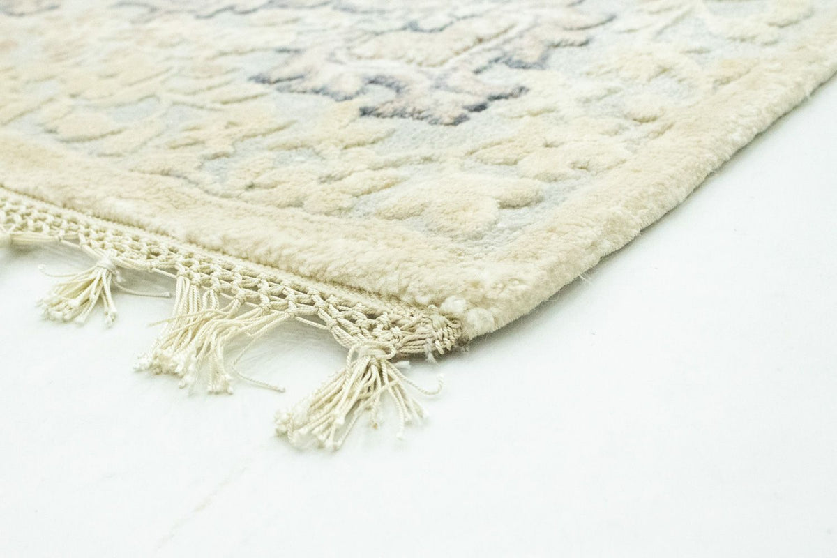 Designer Teppich 202 x 306 cm Wohnzimmer Teppich - beige