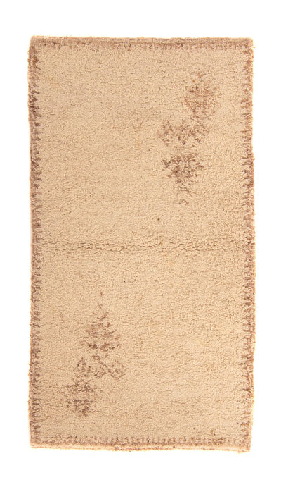 Berber Teppich 86x156cm - Wollteppich - beige