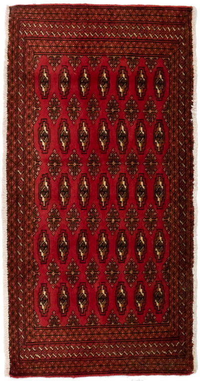 Turkaman Teppich 60x130cm - Orientteppich - rot