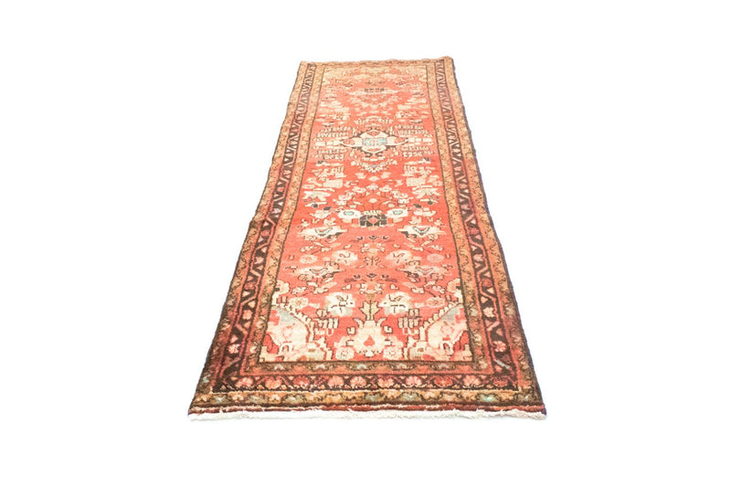 Hamadan Teppich 84x288cm - Perserteppich - orange